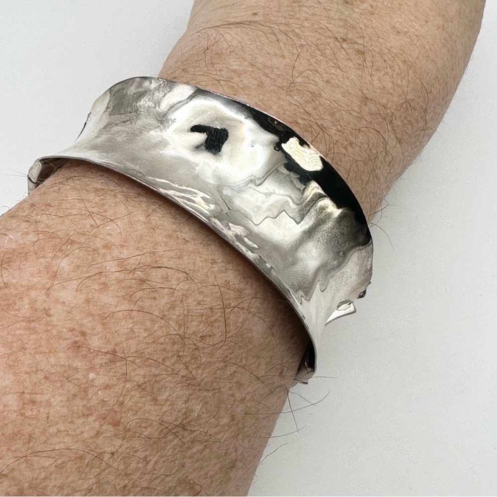 Silpada Retired B2260 Sterling silver Sommelier Hinged Bangle Bracelet - Picture 9 of 9